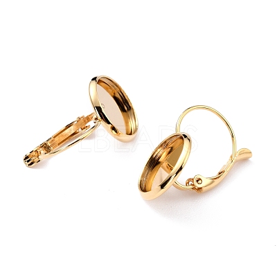 304 Stainless Steel Leverback Earring Settings STAS-F191-03G-18mm-1