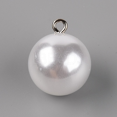 Plastic Imitation Pearl Button MP-TAC0008-02-1