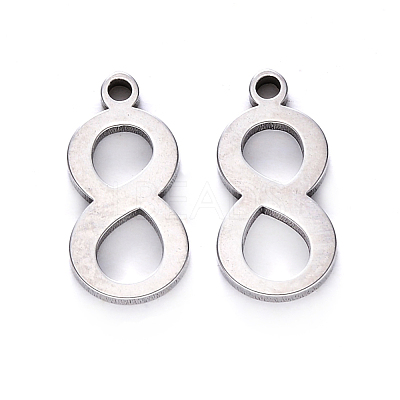 Tarnish Resistant 201 Stainless Steel Charms STAS-R108-08-1
