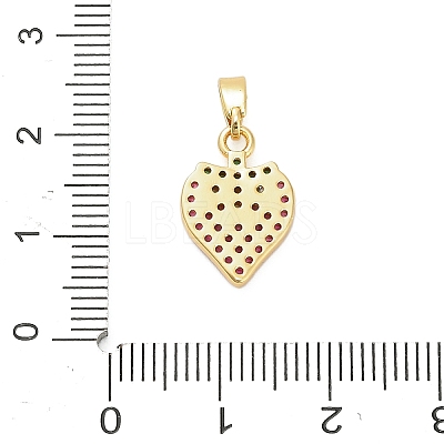 Brass Micro Pave Cubic Zirconia Pendants LS-KK-B158-02G-02-1