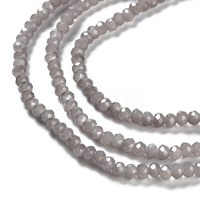Baking Paint Imitation Jade Glass Bead Strands DGLA-A034-J2MM-A43-1