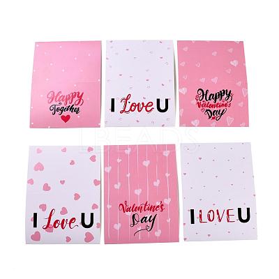 Rectangle Paper Greeting Cards DIY-F096-09-1