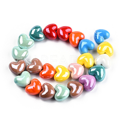 Handmade Porcelain Bead Strands PORC-N007-26-1