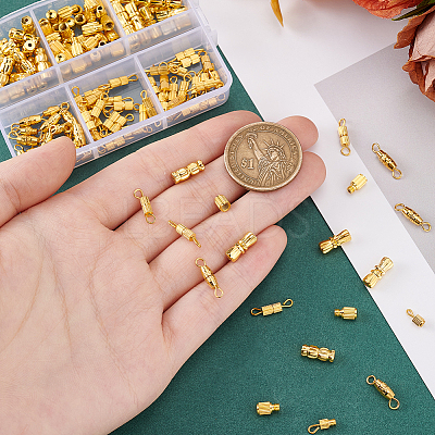 120Pcs 6 Styles Brass Screw Clasps KK-PH0010-75-1