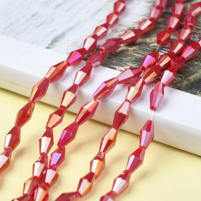 Opaque Glass Beads Strands GLAA-P001-04A-06-1
