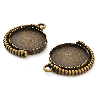 Zinc Alloy Pendant Cabochon Settings FIND-NH0001-13A-AB-1