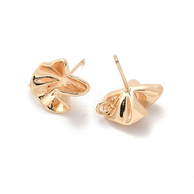 Brass Stud Earrings Finding for Women KK-A244-14G-1