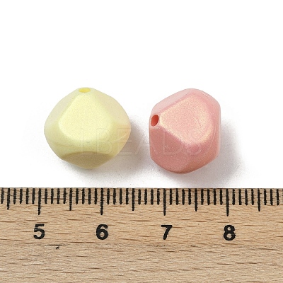 UV Plating Opaque Acrylic Beads OACR-B031-40-1