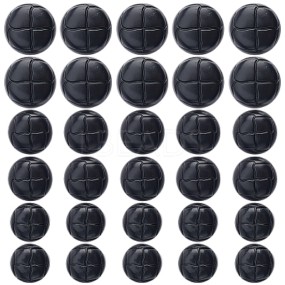 90Pcs 3 Styles Plastic Buttons BUTT-CY0001-10A-1