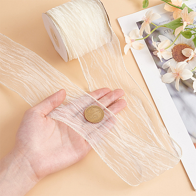 Organza Wrinkle Wired Ribbon OCOR-WH0078-278A-1