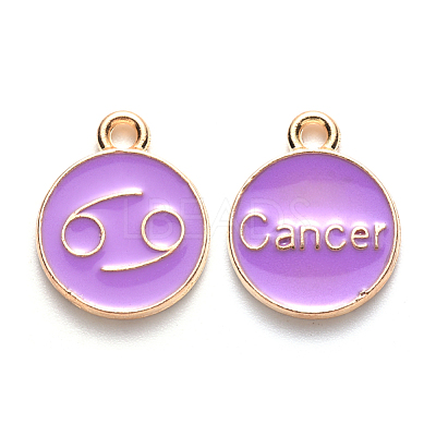 Alloy Enamel Pendants ENAM-S124-01B-01D-1
