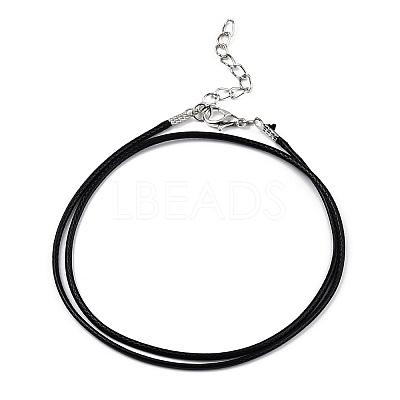 Waxed Cotton Cord Necklace Making MAK-YWC0001-01P-01-1