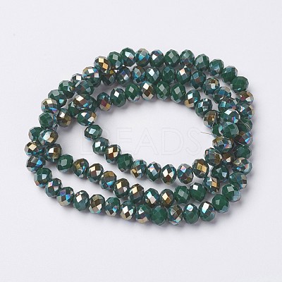 Electroplate Opaque Glass Beads Strands LS-EGLA-A034-P6mm-S03-1