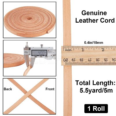 Flat Cowhide Leather Cord WL-GF0001-10D-01-1