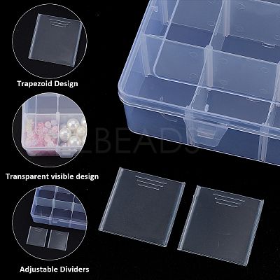 Plastic Bead Storage Containers CON-PA0001-03-1