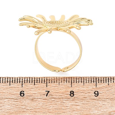 Brass Cuff Open Rings RJEW-Z129-02G-02-1