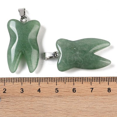 Natural Green Aventurine Pendants G-G115-01A-1