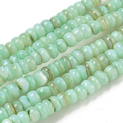 Dyed Natural Freshwater Shell Beads Strands BSHE-G039-07E-1