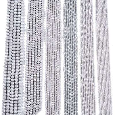 Electroplate Glass Beads Strands EGLA-A044-P1mm-A19-1