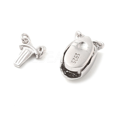 925 Sterling Silver Box Clasps STER-S013-04P-1