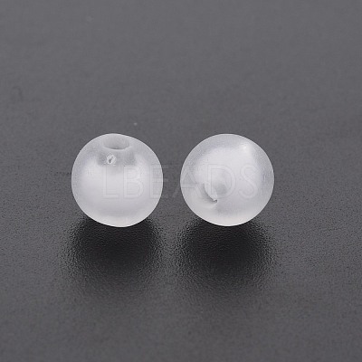 Frosted Acrylic Beads X-FACR-Q006-8mm-01-1