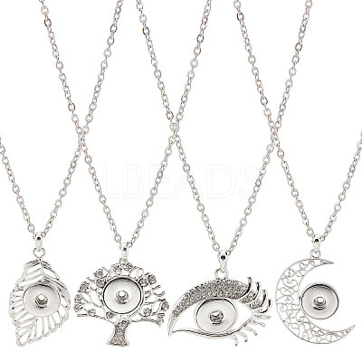 DIY Snap Necklace Making Kit DIY-SC0021-47-1