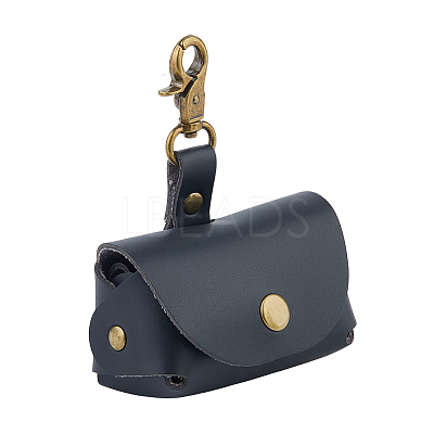 PU Leather Ring Storage Gift Cases with Iron Rings & Clasps AJEW-WH0348-484B-1