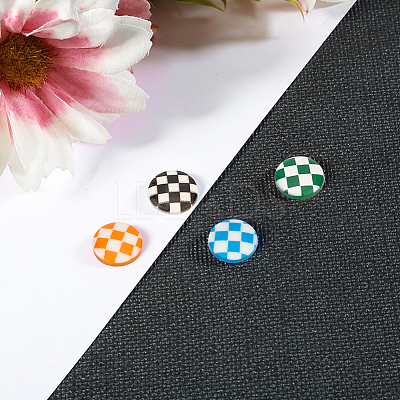 40Pcs 4 Colors Plastic Cabochons KY-DC0001-11-1