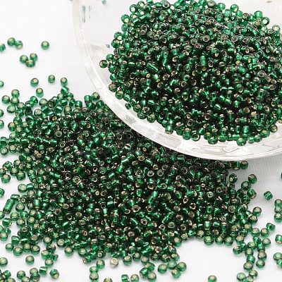 8/0 Transparent Glass Round Seed Beads SEED-J010-F8-37-1