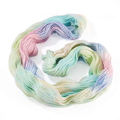 1 Skein 80% Wool 20% Acrylic Fiber Rainbow Segment Dyed Yarn OCOR-TA0003-02D-1