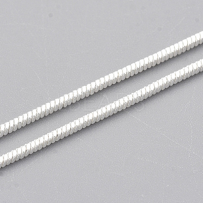 Brass Square Snake Chain Necklace Making MAK-T006-10A-S-1
