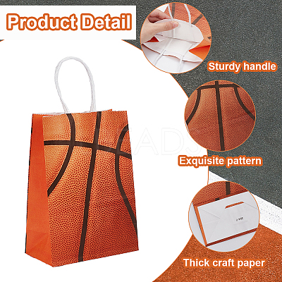 Rectangle Paper Gift Bags with Handle ABAG-WH20001-10C-1