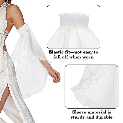 1 Pair Polyester Sleeve for Women AJEW-ME0003-39B-1
