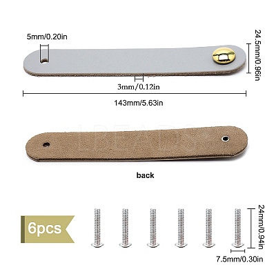 Leather Handle DIY-WH0182-19E-1