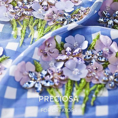 Preciosa&reg MAXIMA Crystal Sew-On Cups X-PRC-SE10-00030-200-G-1