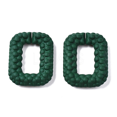Spray Painted CCB Plastic Linking Rings CCB-Q091-009B-1