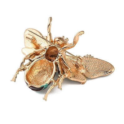 Bee with Flower Enamel Pins RB-CBAC813-01G-02-1