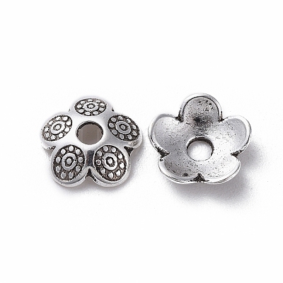 Tibetan Style Bead Caps TIBEB-S039-046AS-NR-1