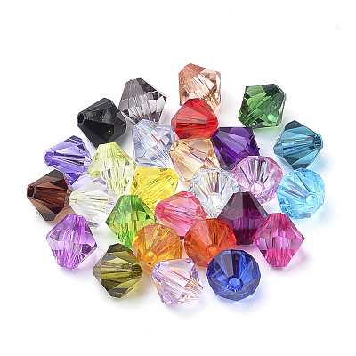 Transparent Acrylic Beads X-TACR-S146-4mm-M-1