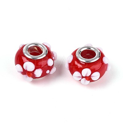 Handmade Lampwork European Beads LAMP-Q029-03A-1