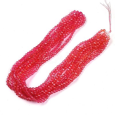 Baking Paint Transparent Glass Beads X1-DGLA-A035-T4mm-A02-1