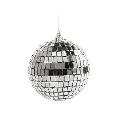 Plastic Disco Ball Pendant Decoration XMAS-PW0002-01C-1