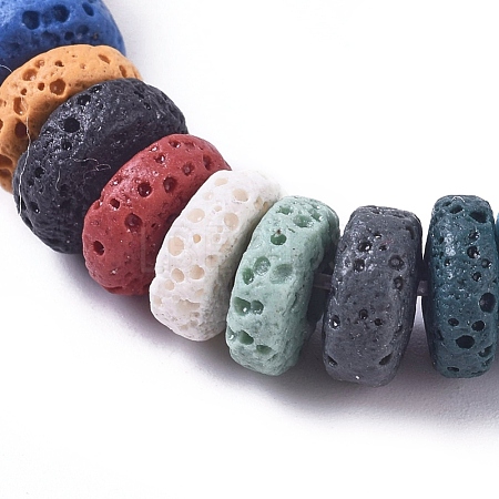 Natural Lava Rock Beads Strands G-L546-B-01-1