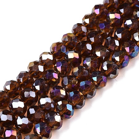Electroplate Glass Beads Strands EGLA-A044-T6mm-B02-1