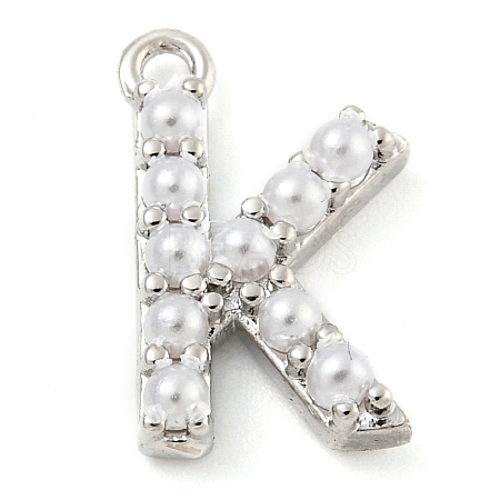Plastic Imitation Pearl Pendants KK-P230-17P-K-1