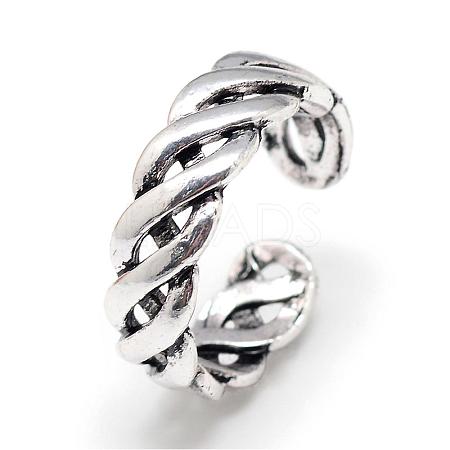 Adjustable Alloy Cuff Finger Rings RJEW-S038-088-1