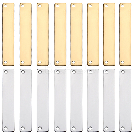 40Pcs 2 Colors Ion Plating(IP) 304 Stainless Steel Connector Charms STAS-SC0009-01-1