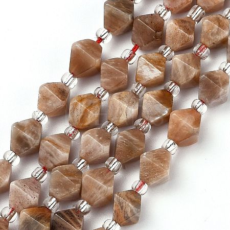 Natural Sunstone Beads Strands G-Z014-02-1