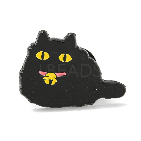 Cartoon Cat Enamel Pins JEWB-K016-10B-EB-1