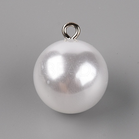 Plastic Imitation Pearl Button MP-TAC0008-02-1
